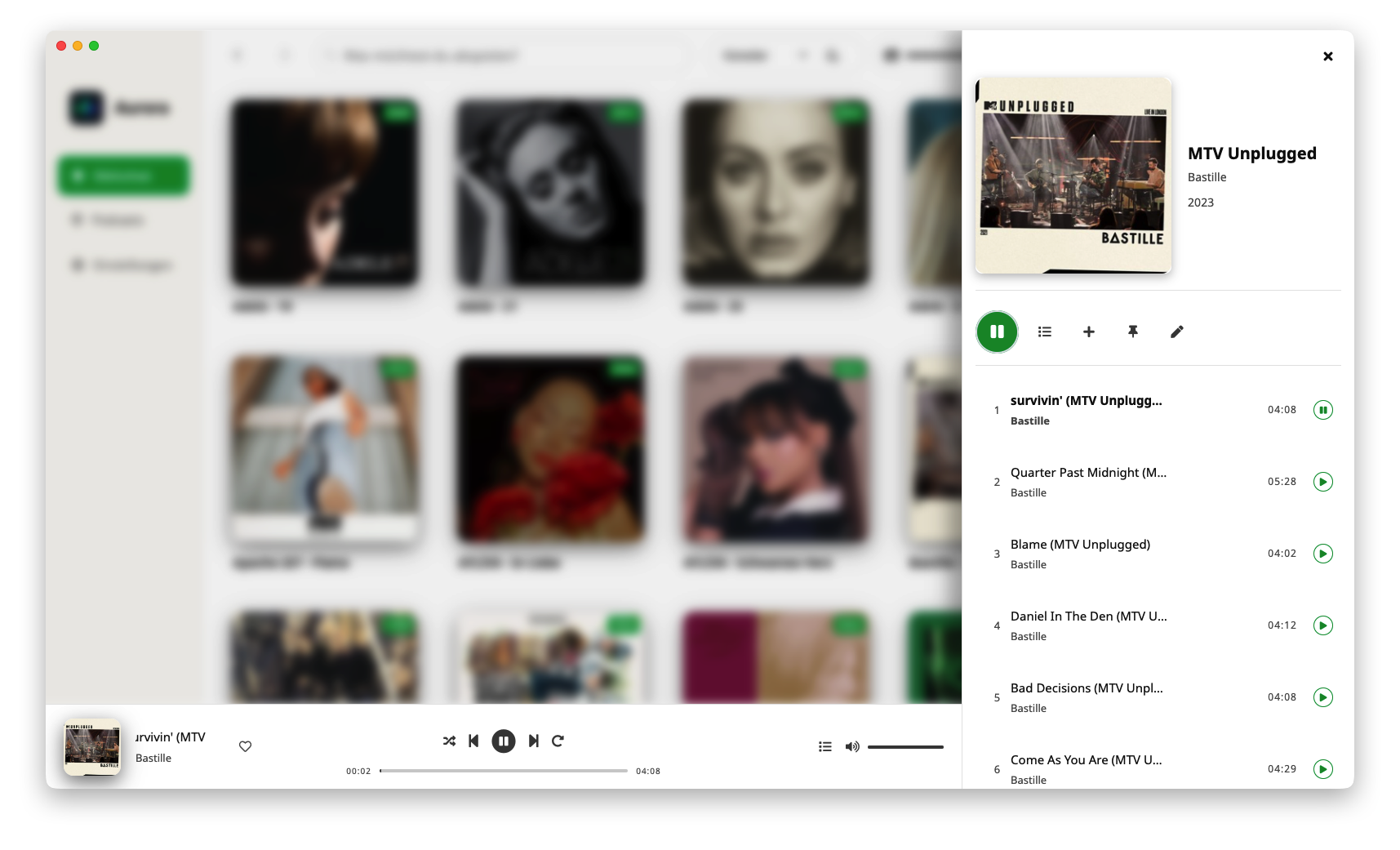 Aurora Pulse — main interface